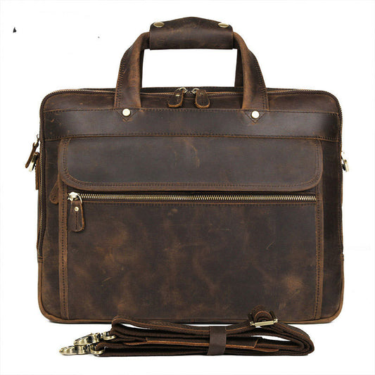 Top Qaulity Brand Briefcase Bag For Men Male Business Bag Vintage Designer